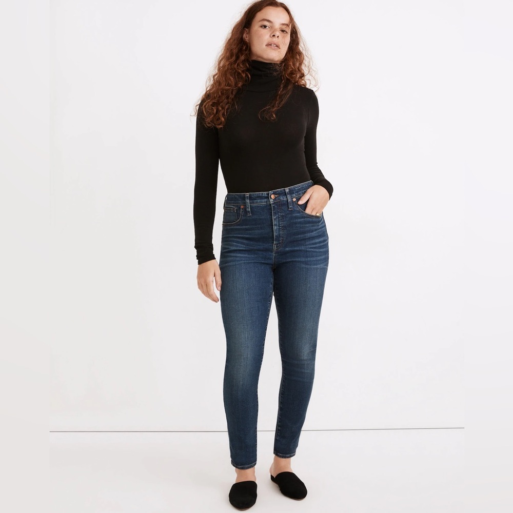 Madewell Curvy High-Rise Skinny Jeans in Lanette Wash - Size 25